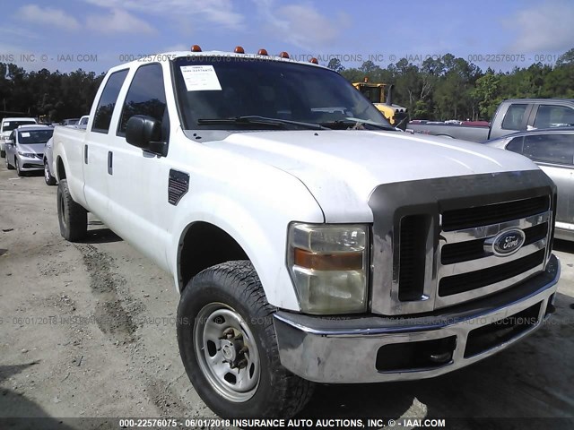 1FTWW31R78EB03857 - 2008 FORD F350 SRW SUPER DUTY WHITE photo 1