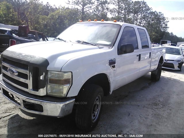 1FTWW31R78EB03857 - 2008 FORD F350 SRW SUPER DUTY WHITE photo 2