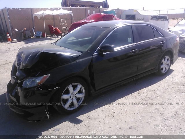 4T1BE46K57U720791 - 2007 TOYOTA CAMRY NEW GENERAT CE/LE/XLE/SE BLACK photo 2