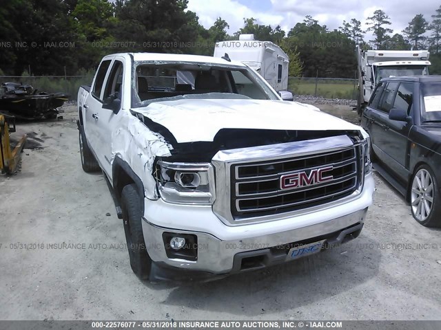 3GTP1VEC4FG377303 - 2015 GMC SIERRA C1500 SLT WHITE photo 6