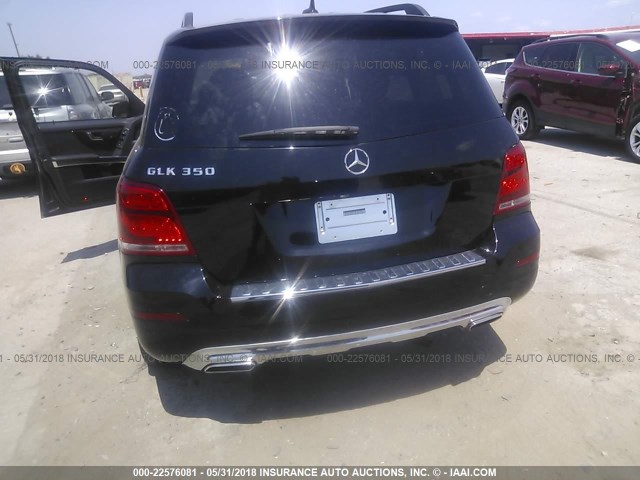 WDCGG5HB7EG167462 - 2014 MERCEDES-BENZ GLK 350 BLACK photo 6