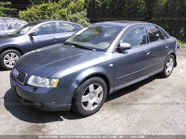 WAULC68E63A143635 - 2003 AUDI A4 1.8T QUATTRO GRAY photo 2