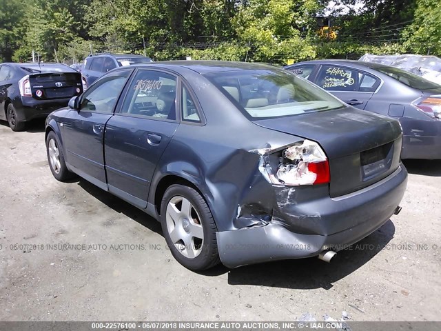 WAULC68E63A143635 - 2003 AUDI A4 1.8T QUATTRO GRAY photo 3