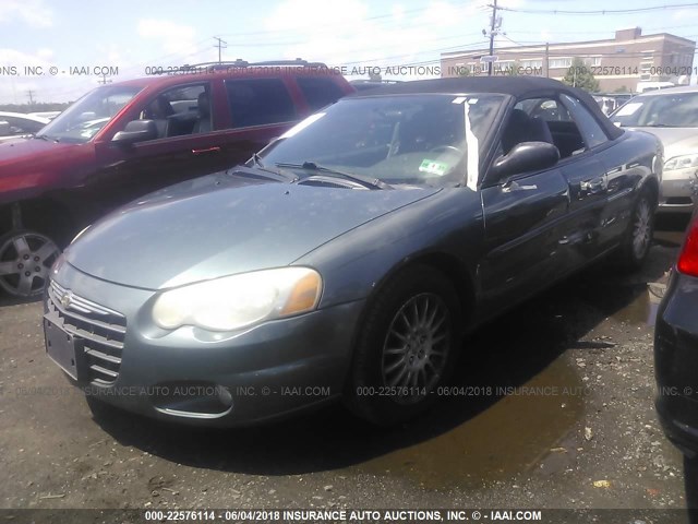 1C3EL55R26N203134 - 2006 CHRYSLER SEBRING TOURING GREEN photo 2