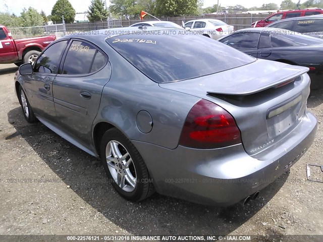2G2WR544451146153 - 2005 PONTIAC GRAND PRIX GTP ნაცრისფერი ფოტო 3