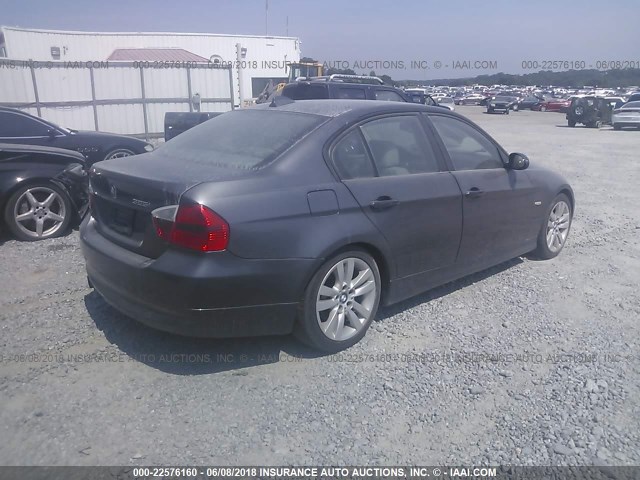 WBAVB17586NK31261 - 2006 BMW 325 I AUTOMATIC GRAY photo 4