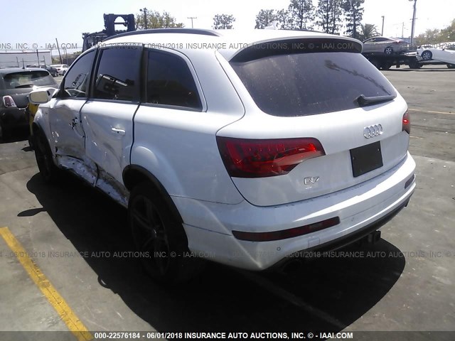 WA1DGAFE5DD002499 - 2013 AUDI Q7 PRESTIGE WHITE photo 3