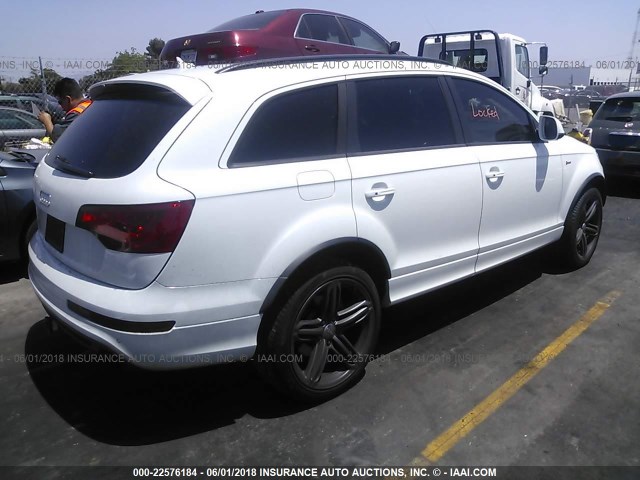 WA1DGAFE5DD002499 - 2013 AUDI Q7 PRESTIGE WHITE photo 4