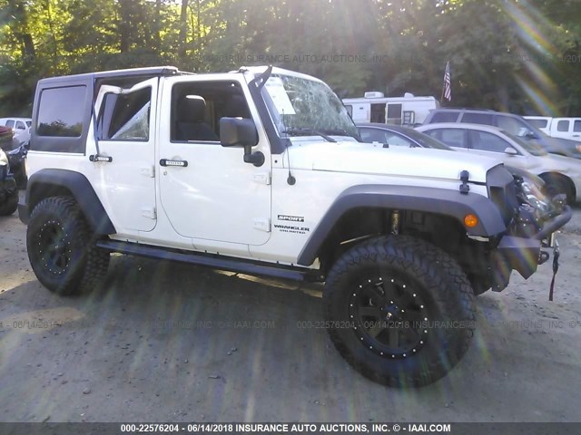 1C4BJWDG0HL510973 - 2017 JEEP WRANGLER UNLIMITE SPORT WHITE photo 1