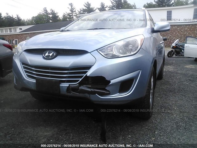 KM8JUCAC4BU272044 - 2011 HYUNDAI TUCSON GLS/LIMITED Light Blue photo 6