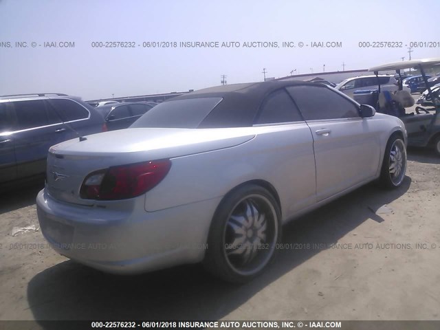 1C3LC55D59N550232 - 2009 CHRYSLER SEBRING TOURING SILVER photo 4