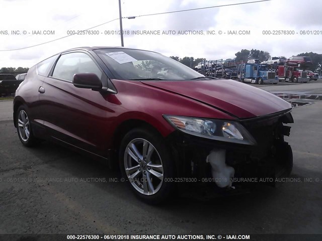 JHMZF1C46BS010841 - 2011 HONDA CR-Z RED photo 1