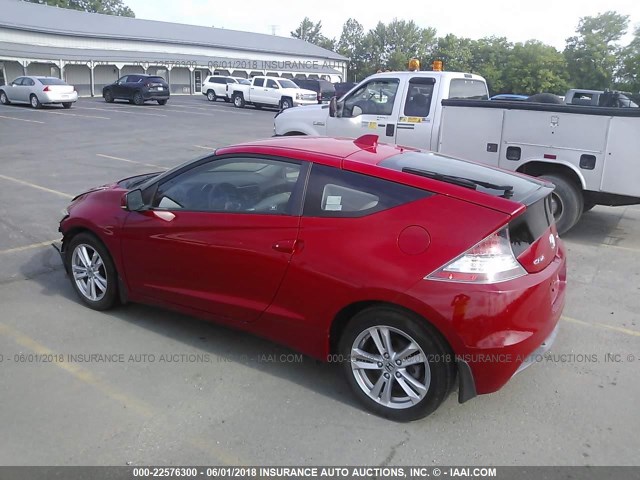 JHMZF1C46BS010841 - 2011 HONDA CR-Z RED photo 3