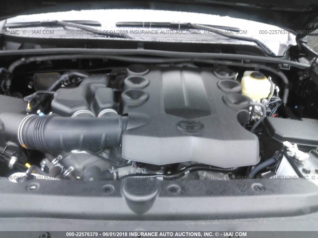 JTEBU5JR3H5419803 - 2017 TOYOTA 4RUNNER SR5 PREM/LTDL/TRAIL/TRD შავი ფოტო 10