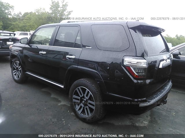 JTEBU5JR3H5419803 - 2017 TOYOTA 4RUNNER SR5 PREM/LTDL/TRAIL/TRD BLACK photo 3