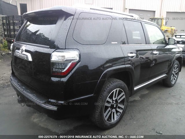 JTEBU5JR3H5419803 - 2017 TOYOTA 4RUNNER SR5 PREM/LTDL/TRAIL/TRD შავი ფოტო 4