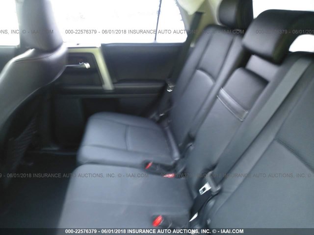 JTEBU5JR3H5419803 - 2017 TOYOTA 4RUNNER SR5 PREM/LTDL/TRAIL/TRD შავი ფოტო 8