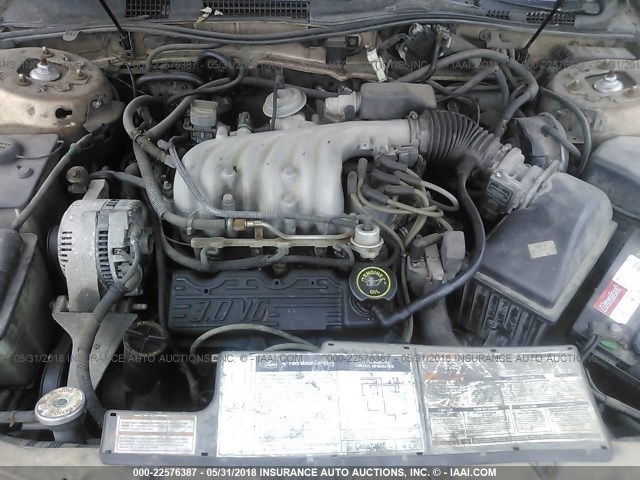 1FACP50U1NA233174 - 1992 FORD TAURUS L TAN photo 10