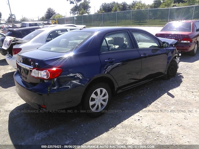 JTDBU4EE8BJ091069 - 2011 TOYOTA COROLLA S/LE BLUE photo 4