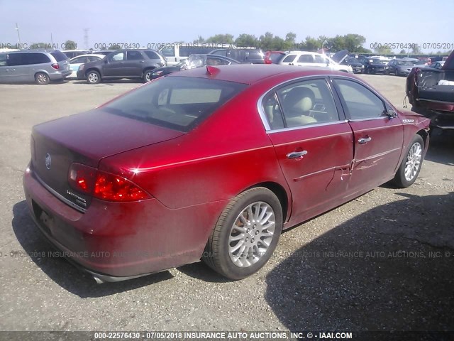 1G4HF579X9U144319 - 2009 BUICK LUCERNE SUPER SERIES RED photo 4