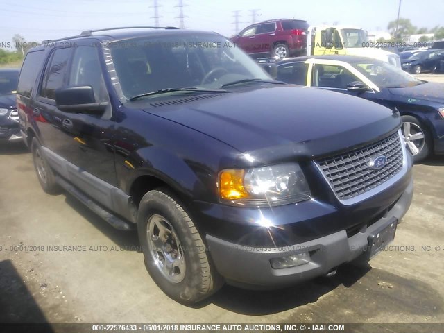 1FMFU16L24LB36958 - 2004 FORD EXPEDITION XLT მუქი ლურჯი ფოტო 1