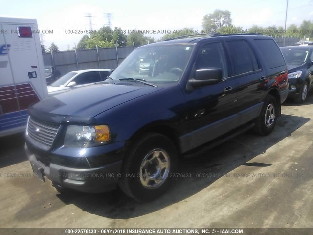 1FMFU16L24LB36958 - 2004 FORD EXPEDITION XLT მუქი ლურჯი ფოტო 2