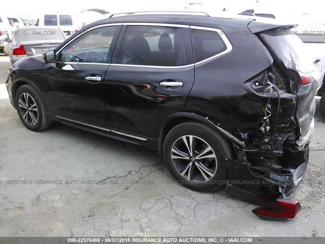 5N1AT2MT5HC881148 - 2017 NISSAN ROGUE S/SL BLACK photo 3