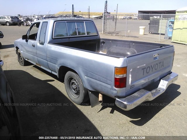 JT4VN93D5L5008631 - 1990 TOYOTA PICKUP 1/2 TON EXTRA LONG WHEELBASE DLX BLUE photo 3