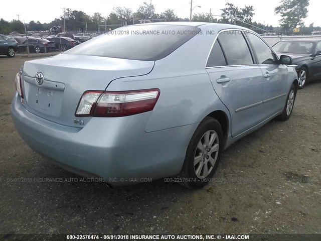 4T1BB46K88U047084 - 2008 TOYOTA CAMRY HYBRID Light Blue photo 4