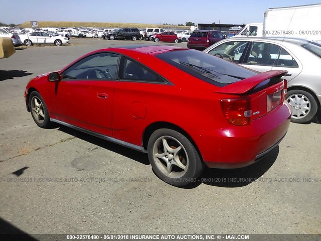 JTDDY32T510037243 - 2001 TOYOTA CELICA GT-S RED photo 3