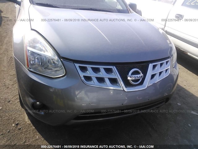 JN8AS5MV7CW418935 - 2012 NISSAN ROGUE S/SV GRAY photo 6