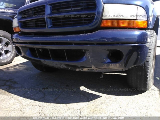 1B4HS28NXYF303494 - 2000 DODGE DURANGO BLUE photo 6