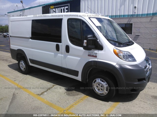 3C6TRVAG4HE532289 - 2017 RAM PROMASTER 1500 1500 STANDARD WHITE photo 1