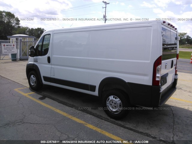 3C6TRVAG4HE532289 - 2017 RAM PROMASTER 1500 1500 STANDARD WHITE photo 3