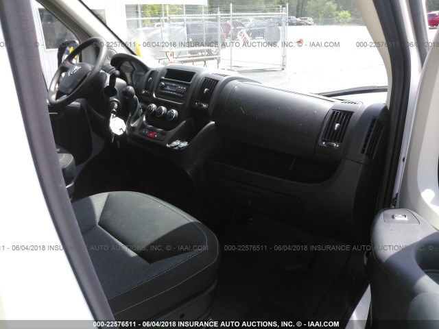 3C6TRVAG4HE532289 - 2017 RAM PROMASTER 1500 1500 STANDARD WHITE photo 5