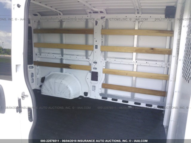 3C6TRVAG4HE532289 - 2017 RAM PROMASTER 1500 1500 STANDARD WHITE photo 8