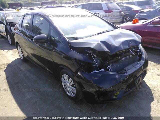 3HGGK5H58FM715475 - 2015 HONDA FIT LX BLACK photo 1