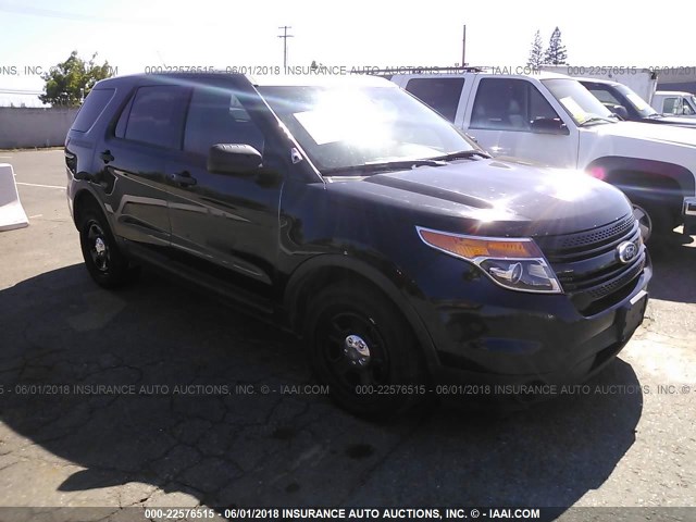 1FM5K8AR1DGC31364 - 2013 FORD EXPLORER POLICE INTERCEPTOR BLACK photo 1