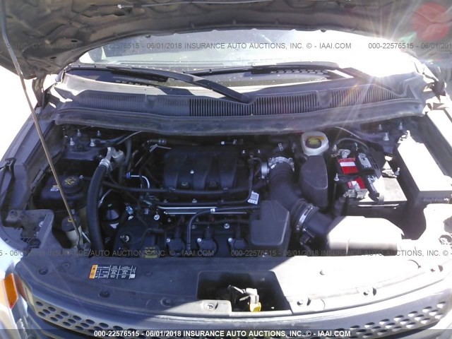 1FM5K8AR1DGC31364 - 2013 FORD EXPLORER POLICE INTERCEPTOR BLACK photo 10