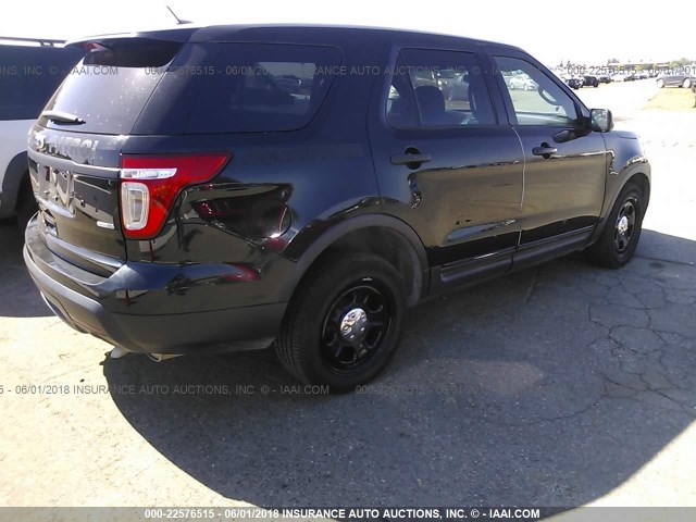 1FM5K8AR1DGC31364 - 2013 FORD EXPLORER POLICE INTERCEPTOR BLACK photo 4