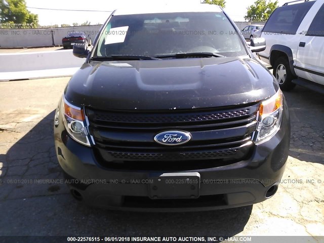 1FM5K8AR1DGC31364 - 2013 FORD EXPLORER POLICE INTERCEPTOR BLACK photo 6