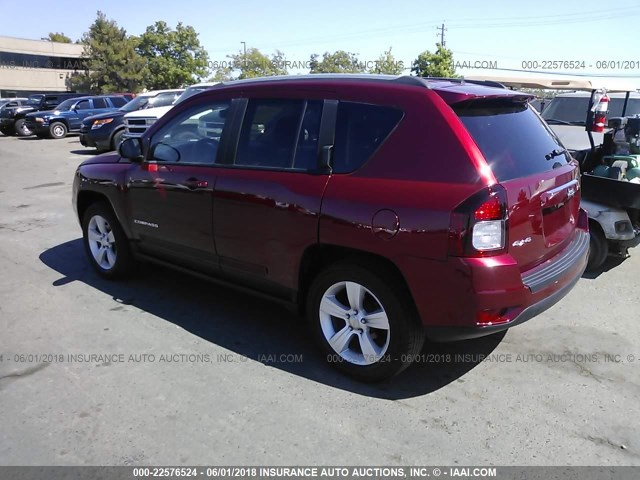 1C4NJDBB3GD614312 - 2016 JEEP COMPASS SPORT RED photo 3