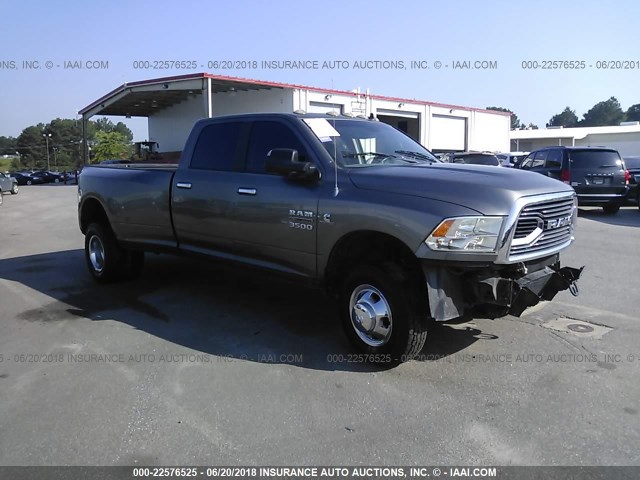 3C63RRHL5DG616095 - 2013 RAM 3500 SLT GRAY photo 1