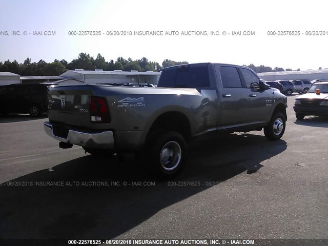 3C63RRHL5DG616095 - 2013 RAM 3500 SLT GRAY photo 4