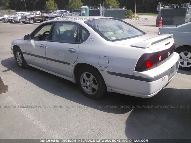 2G1WH52K739383968 - 2003 CHEVROLET IMPALA LS WHITE photo 3