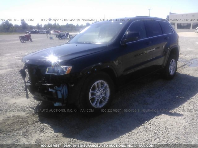 1C4RJFAG4JC308761 - 2018 JEEP GRAND CHEROKEE LAREDO BLACK photo 2