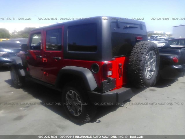 1C4BJWFG9GL278739 - 2016 JEEP WRANGLER UNLIMITE RUBICON RED photo 3