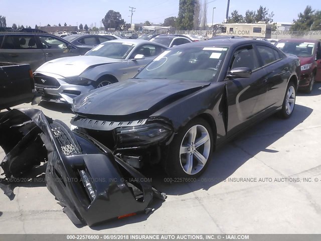 2C3CDXCT7HH574896 - 2017 DODGE CHARGER R/T GRAY photo 2