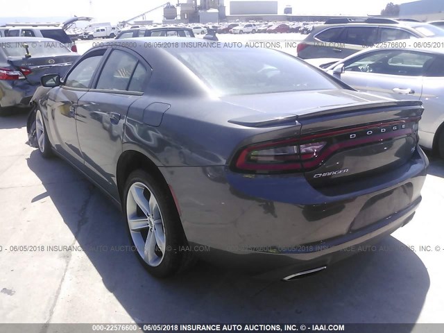 2C3CDXCT7HH574896 - 2017 DODGE CHARGER R/T GRAY photo 3