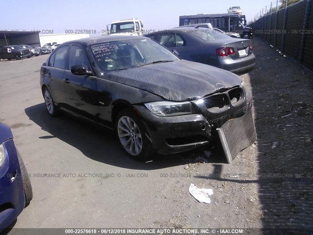 WBAPH5G51BNM80722 - 2011 BMW 328 I SULEV BLACK photo 1